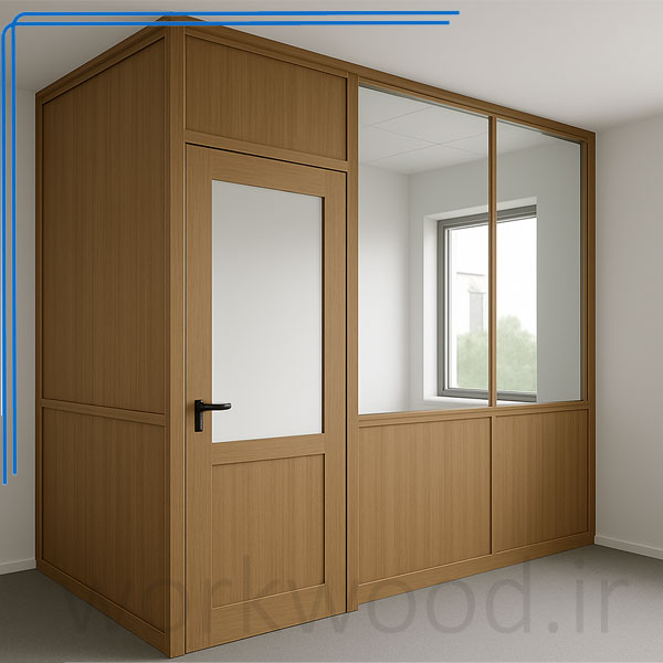 پارتیشن ام دی اف شیشه آکوستیک